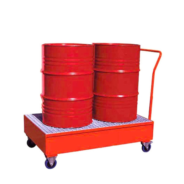 Fahrbare Ölauffangwanne - Für 2x208 L Fässer