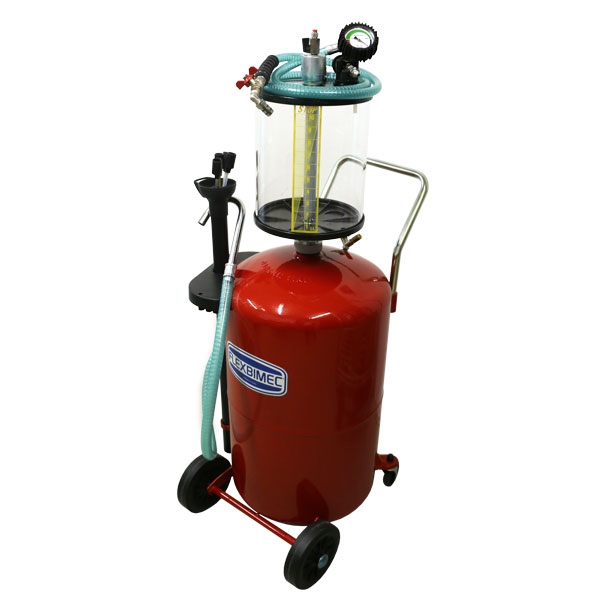 Fahrbares Altölabsauggeräte - Auffangbehälter 80 L - Schauglas