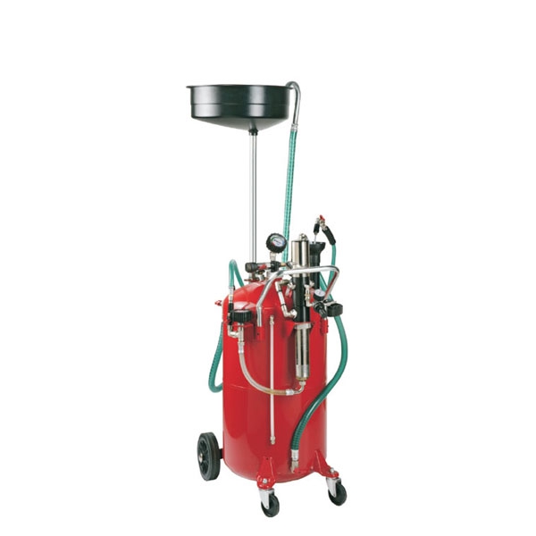 Fahrbares Altölauffang- / Altölabsauggerät - Auffangtrichter - 80 L Behälter