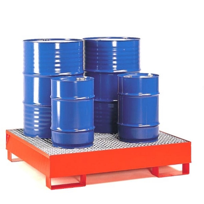Auffangwanne - für Öl - Für 4 Fässer a 208 Liter